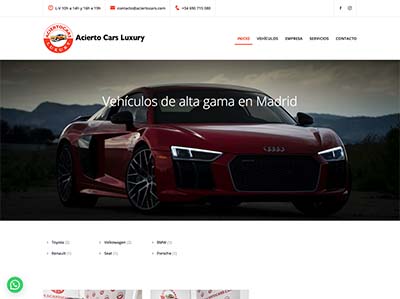 Website Acierto Cars Luxury