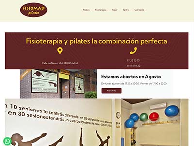Website Fisiomad Pilates