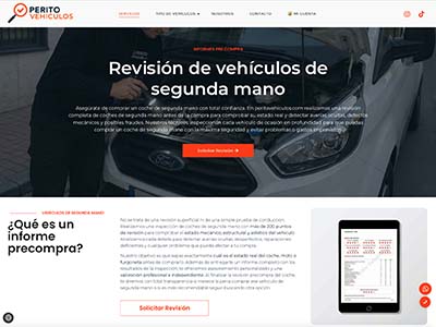 Website Perito Vehículos