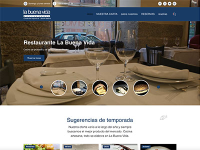 Website La Buena Vida