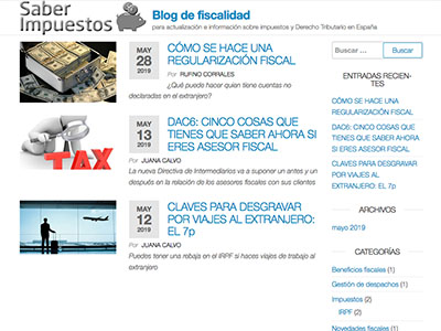 Website Saber Impuestos