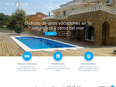 Website Villa Llop
