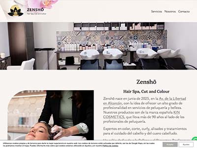 Website Zensho Hair Spa